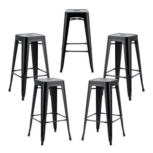 Pack de 5 taburetes Tol EK Limited en acero color negro
