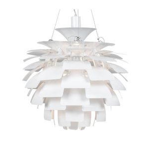 Lámpara colgante Artic de aluminio blanca 60 cm de diámetro