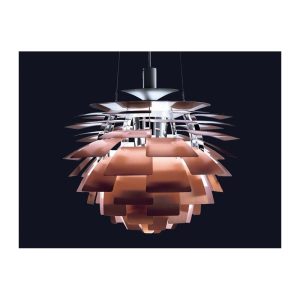 Lámpara colgante Artic de aluminio cobre 60 cm de diámetro