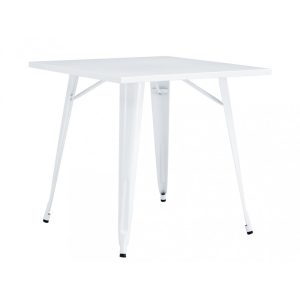 Mesa Tol EK Limited en acero blanco 80 x 80 cm