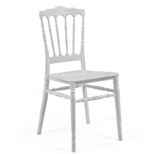 Silla Wedding apilable en polipropileno blanco