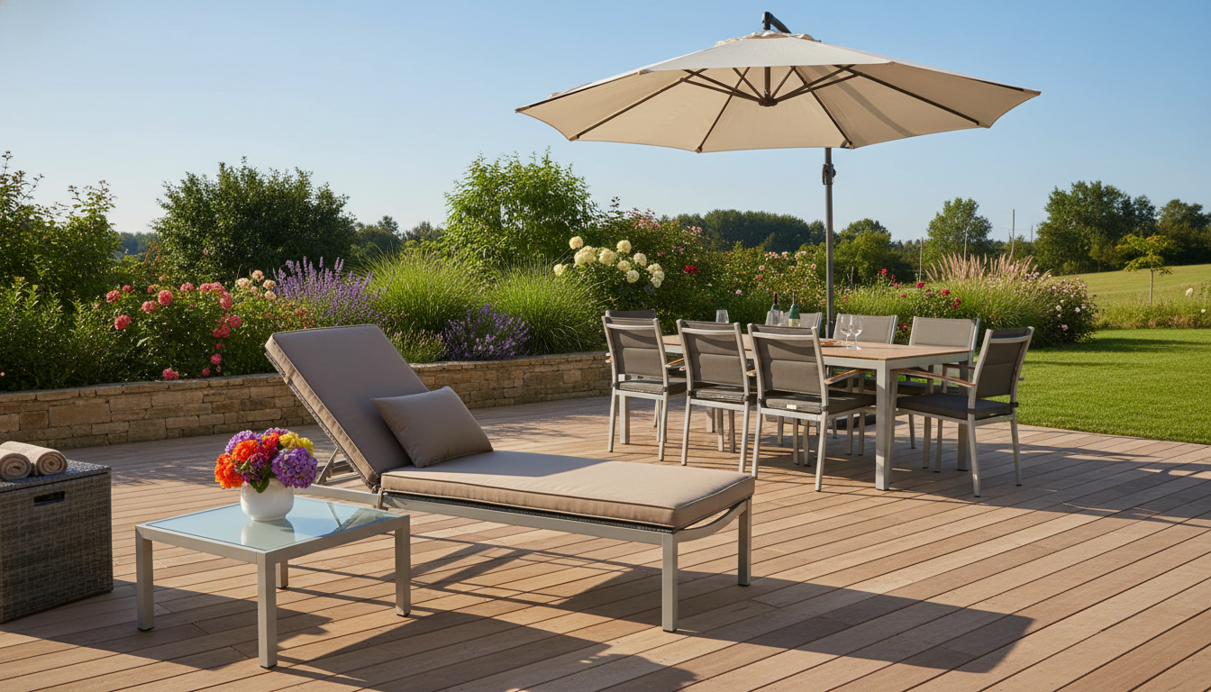 Limpiar muebles jardín
